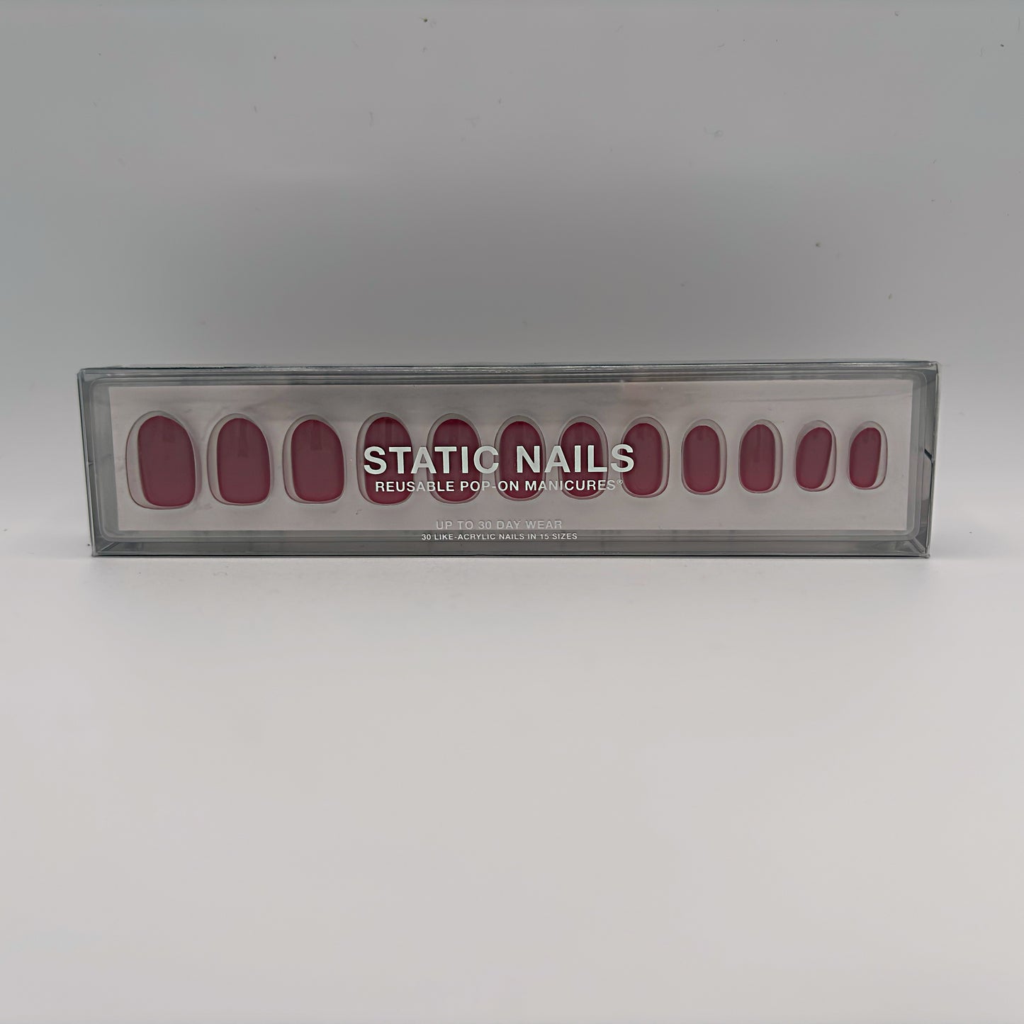 Static Nails High-End Red Round