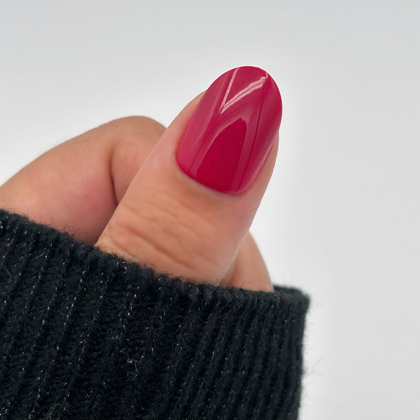Static Nails High-End Red Round